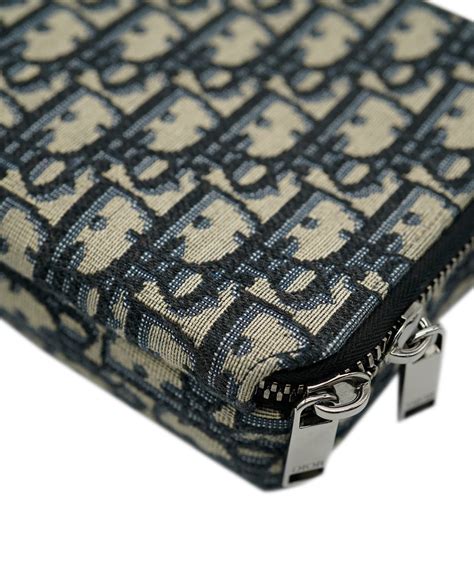 beige and black dior oblique jacquard pouch|Pouch Beige and Black Dior Oblique Jacquard.